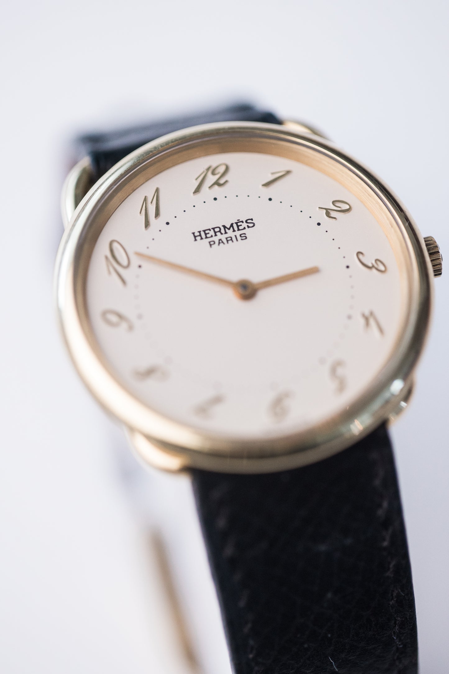Hermes Arceau 18k Gold 33m