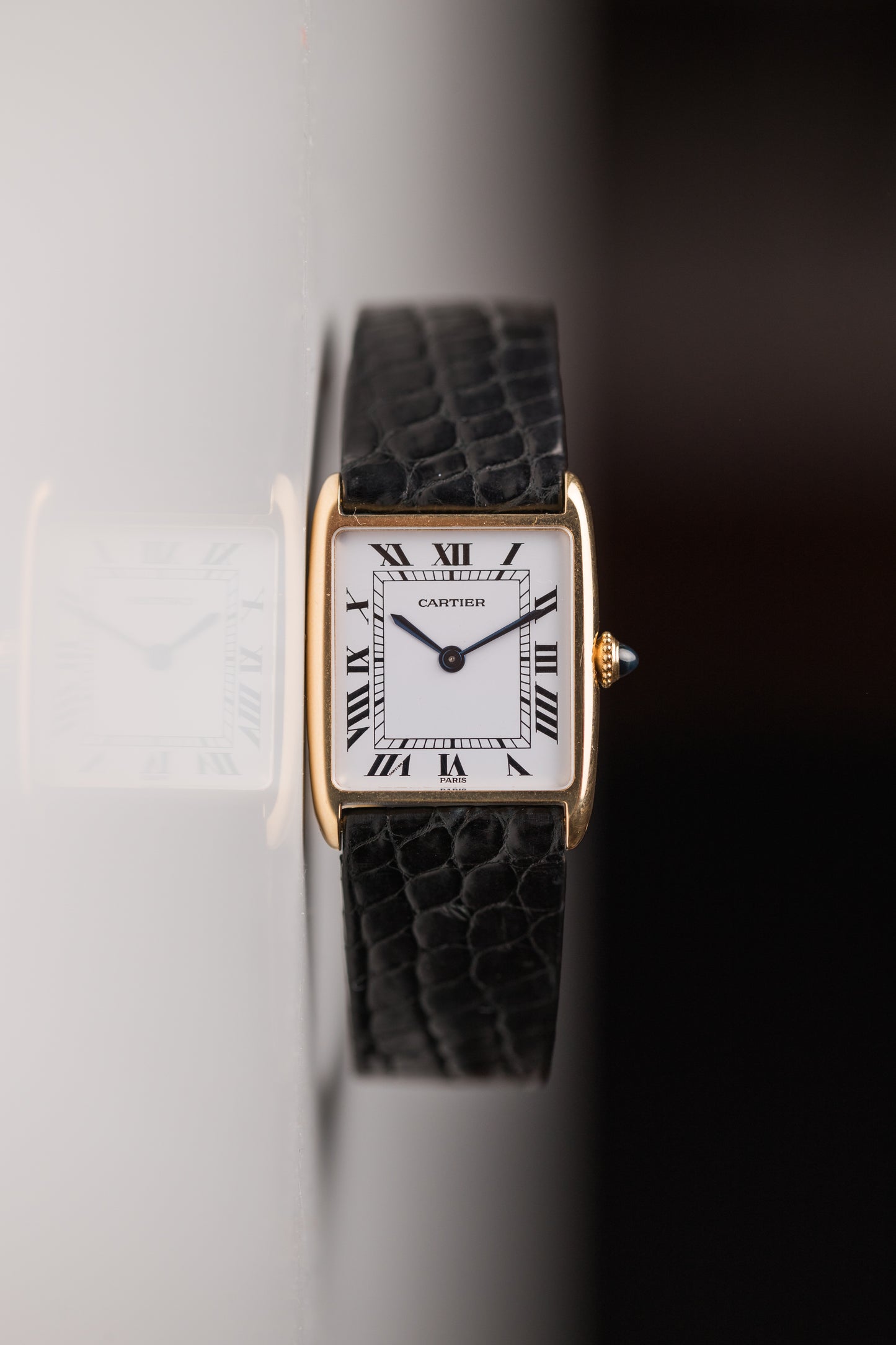 Cartier Tank Arrondie 18k Extra Plate